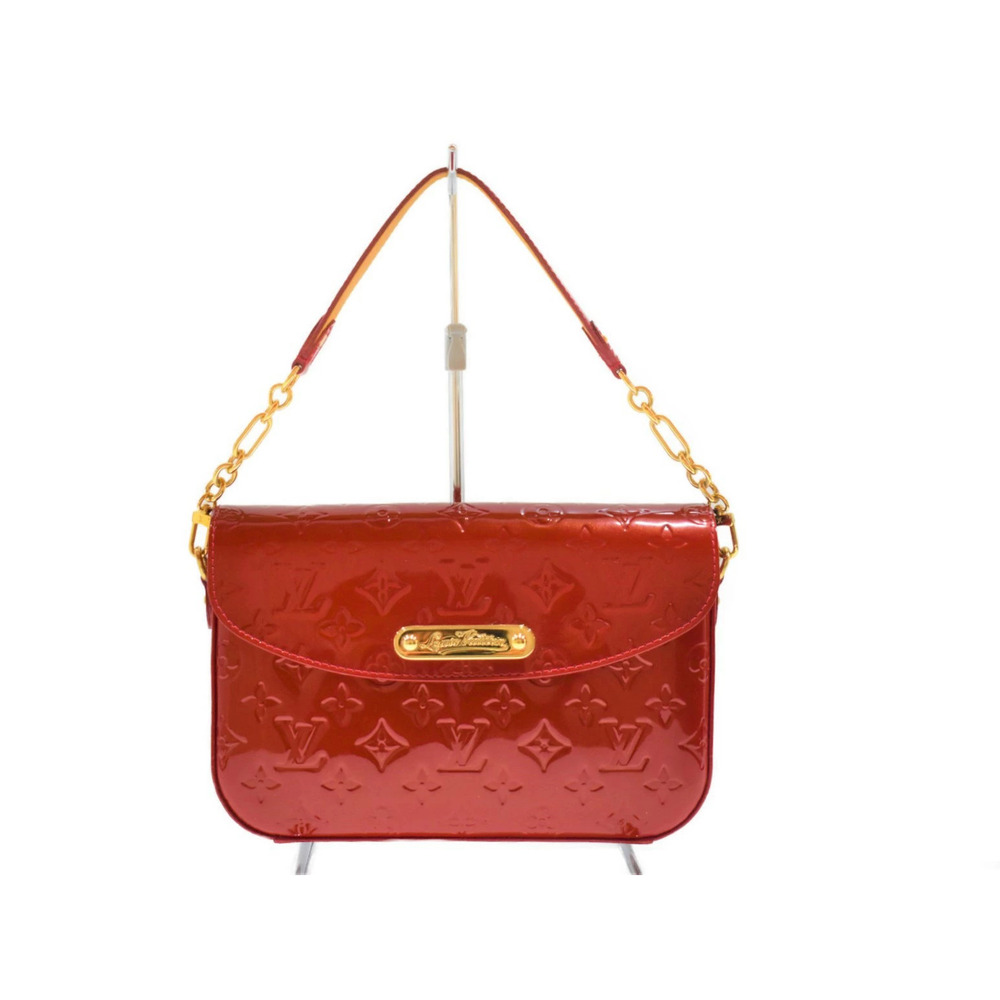 LOUIS VUITTON Rodeo Drive Vernis Monogram Red Enamel Patent Vernis Leather